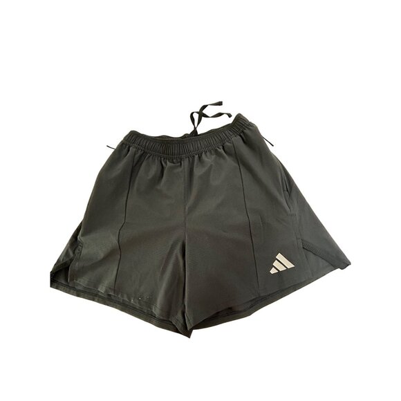 Adidas Men’s Shorts Training Workout S Black HEAT.RDY 5” Inseam Slim Fit Logo - Picture 1 of 16